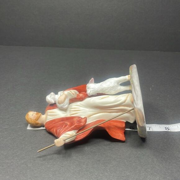 Vintage Cromo N. M. Milano Jesus the Good Shepherd Figurine Made in Italy - Picture 9 of 9